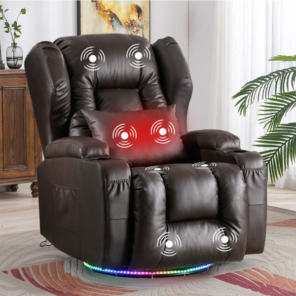 Vegan Leather Heated Massage Chair